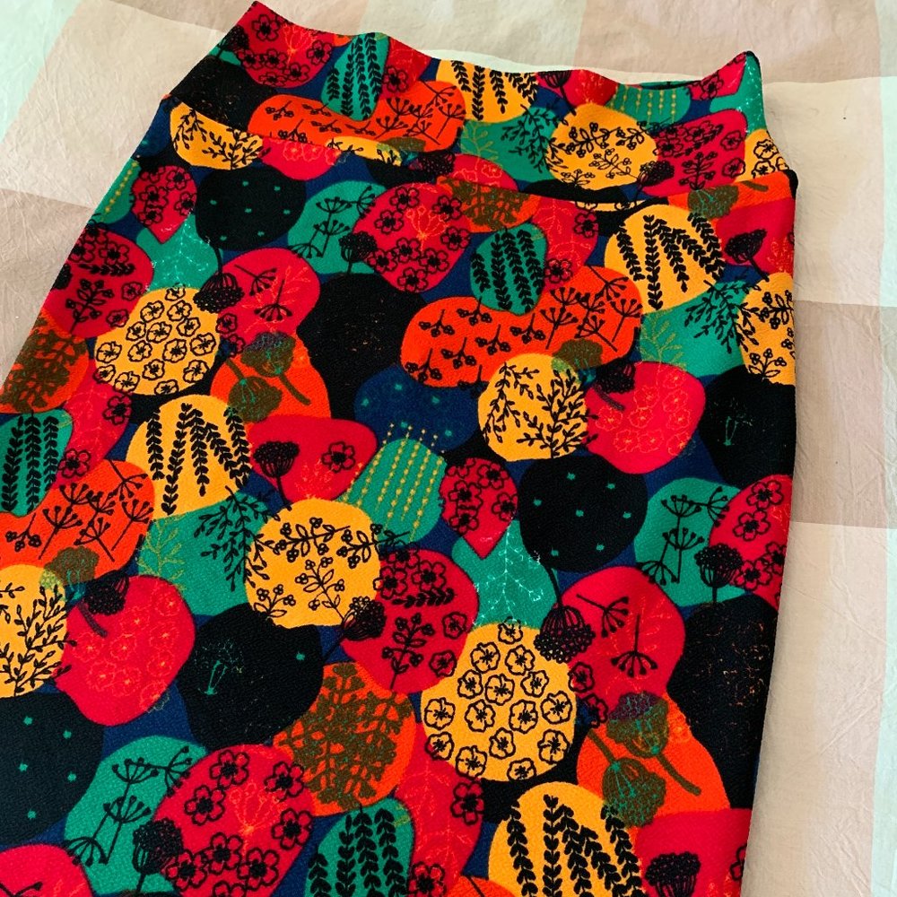 Pencil Skirt Bright Floral